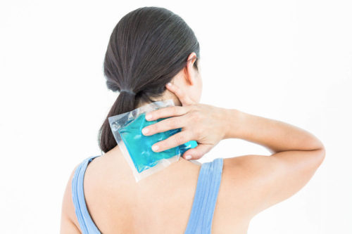 get rid of pinched nerve in neck ice